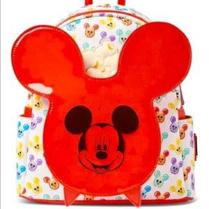 Disney Parks Loungefly Mickey Balloon Popcorn Bucket Mini Backpack